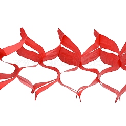 Fleurs de traction de papier de trèfle de 3m&nbsp;LS-AJEW-WH0022-11B