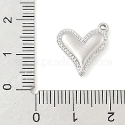 Pendentifs en forme de cœur en acier inoxydable 304&nbsp;STAS-R162-01P-01