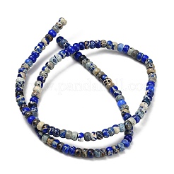 Brins de perles de jaspe impériales naturelles teints&nbsp;G-P600-A01-01B