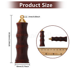 Große Anhänger in Form einer Parfümflasche aus Holz und Bambus&nbsp;WOOD-WH0001-09