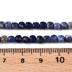Stränge natürlicher Sodalithperlen mit Farbverlauf&nbsp;G-N342-114