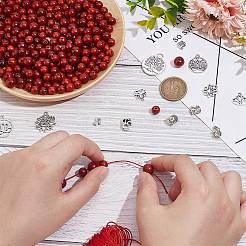 DIY-Armband-Sets aus Legierungen und Naturholzperlen&nbsp;DIY-PH0023-48