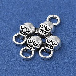 Pendenti della lega stile tibetano per halloween&nbsp;PALLOY-O002-08AS