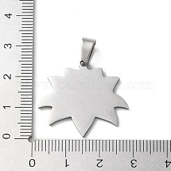 Pendenti in acciaio inossidabile 201 anti-ossidazione&nbsp;STAS-D041-16P