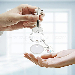 30 porte-clés en aluminium&nbsp;AJEW-LP0001-41