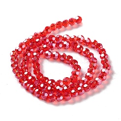Chapelets de perles en verre électroplaqué&nbsp;EGLA-R015-4mm-23
