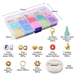 Kit de fabricación de conjunto de joyas de cuentas heishi diy&nbsp;DIY-YW0005-25