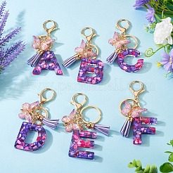 Porte-clés pendentif papillon en résine&nbsp;KEYC-TAC0034-03B