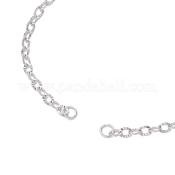 Fabrication de bracelets à chaîne en acier inoxydable 304 texturé&nbsp;AJEW-JB01342-02