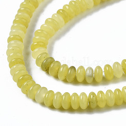 Natürliche Zitronen Jade Perlen Stränge&nbsp;G-S366-115