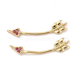 Ottone micro spianare pendenti zirconi&nbsp;ZIRC-P092-030G-RS