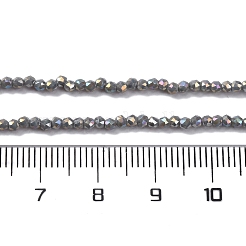 Transparentes perles de verre de galvanoplastie brins&nbsp;EGLA-H107-01A-B07