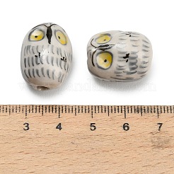 Perles en porcelaine manuelles&nbsp;PORC-L084-05C