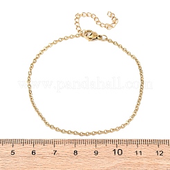 Bracelets à chaîne en acier inoxydable 304&nbsp;BJEW-C134-01D-G