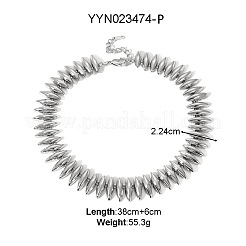 304 Edelstahl-Kettenarmbänder & Halsketten-Sets für Damen&nbsp;UD3084-1