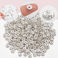 300 Stück Messing Strass Abstandsperlen&nbsp;RB-SP0001-02