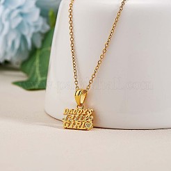 Collana con ciondolo a forma di bambina di papà di parola&nbsp;JN1040A