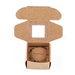 Confezione regalo di carta kraft creativa pieghevole rettangolare&nbsp;CON-B002-04C-02