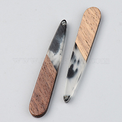 Pendentifs en bois de résine et de noyer&nbsp;RESI-S389-039A-A02