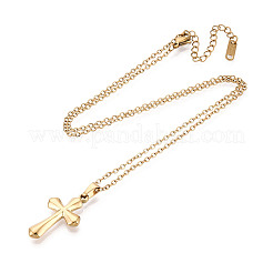 Colliers pendentifs en acier inoxydable 304&nbsp;NJEW-T018-31G