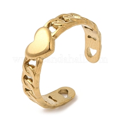 Bague de manchette ouverte en acier inoxydable 304&nbsp;RJEW-K248-07G