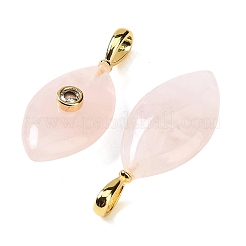 Colgantes naturales de cuarzo rosa&nbsp;GG-CBA1AE1-02G-04