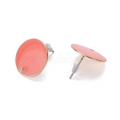 Risultati dell'orecchino della vite prigioniera dello smalto del ferro rotondo piatto di 6pcs 3 colori&nbsp;IFIN-FS0001-03