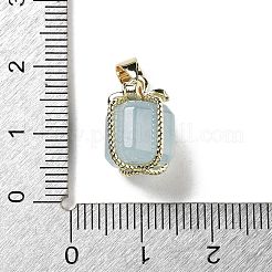 Breloques de boîte-cadeau aigue-marine naturelle&nbsp;X-G-P523-01G-03
