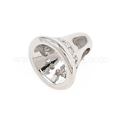 Ciondoli in ottone zirconi chiari micro pavé&nbsp;KK-H268-11P