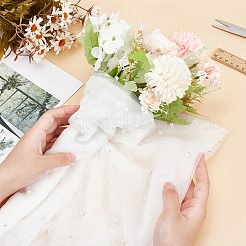 Geschenkpapier für Blumensträuße aus Organza-Mesh&nbsp;OCOR-WH0092-34A