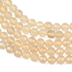 Colliers de perles en quartz citron naturel (chauffé)&nbsp;GG-NH0007-A01-01