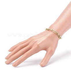 Gliederkettenarmbänder aus Messing&nbsp;X-BJEW-JB06016