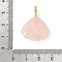 Colgantes tallados de cuarzo rosa natural&nbsp;G-C282-05H