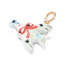 Laiton avec pendentifs en émail&nbsp;KK-CBAF749-03D