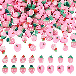 200pcs 4 Arten handgemachte Polymer-Ton-Perlen&nbsp;CLAY-TA0001-81