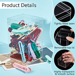 Transparente Verpackungsboxen aus Acryl&nbsp;CON-WH0106-21
