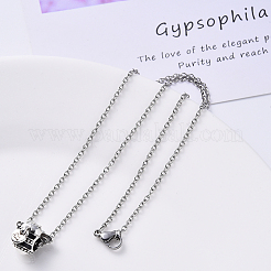 Collier à chaîne en acier inoxydable 304 anti-ternissement&nbsp;NJEW-S420-007A-P