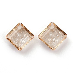 Geprägte Glas Strass Anhänger&nbsp;GLAA-J101-03A-001GS