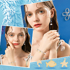 120 pièce 6 breloques en acier inoxydable de style 201&nbsp;STAS-DC0005-31