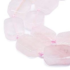 Chapelets de perles en quartz rose naturel&nbsp;G-K245-J03-A01