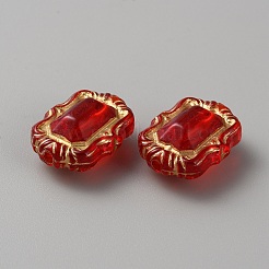 Perles acryliques transparentes&nbsp;OACR-WH0042-02G