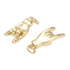 Pendentifs de placage en laiton&nbsp;KK-CBAB1AF-05G