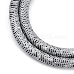 Fili di perline di ematite sintetica non magnetica elettrolitica&nbsp;G-H020-M01-26