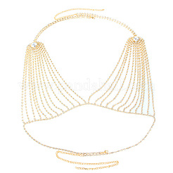 Chaînes de poitrine sexy en alliage de cristal et strass pour bikini&nbsp;FS-WG8610C-01