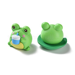 8 Stück Frosch-Displaydekoration aus Kunstharz.&nbsp;AJEW-S037-02