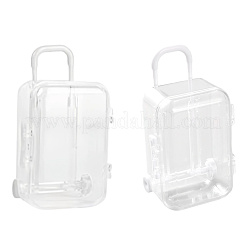 12 Stück Gepäckkoffer transparente Aufbewahrungsboxen für Süßigkeiten und Geschenke aus Kunststoff&nbsp;CON-CN0001-08