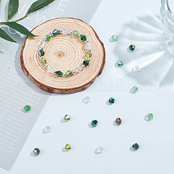 Kit fai da te per realizzare braccialetti elastici con perline placcate in colori AB&nbsp;DIY-SC0001-38