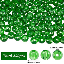 250 Stück Glas runde Perlen&nbsp;GLAA-SP0001-49C