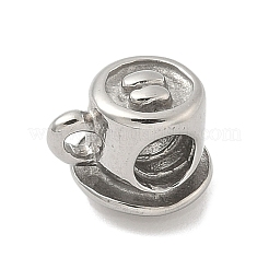 304 Edelstahl-Europäische Perlen&nbsp;STAS-S183-07P