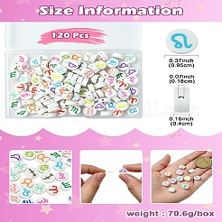 120pcs 12 styles de perles d'argile polymère faites à la main&nbsp;CLAY-CJ0001-83